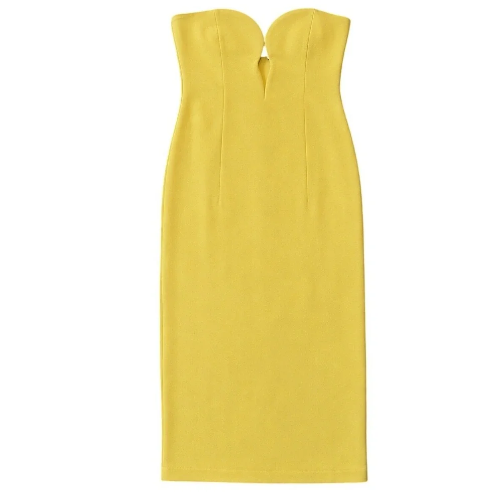 Bardot strapless midi